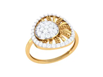 Women Ring  Render 3dm STL OBJ FBX Details 3D print model 294
