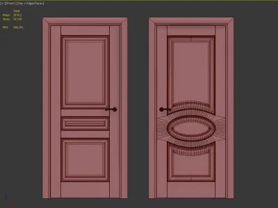 Doors Union Riviera 127p 232p 3D model
