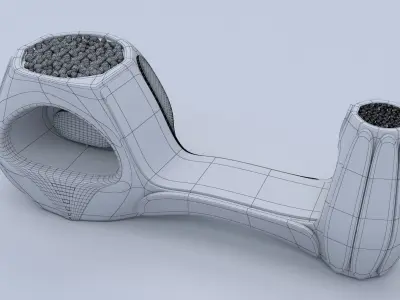 Outdoor public seat 3D model