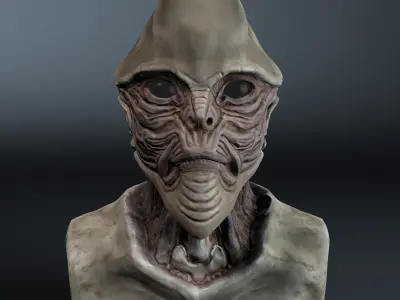 Alien Bust  3D model