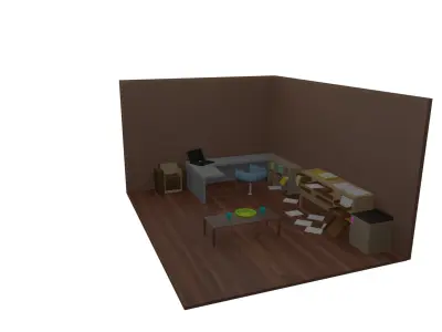 Living Room 3D model