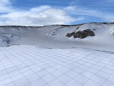 Snow Mountain 02 Low-poly 3D model purchase