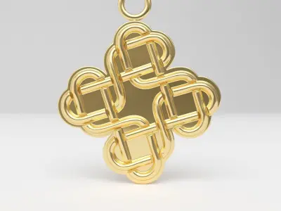 Celtic pendant 07 3D print model