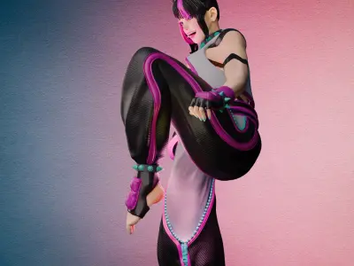 Juri Han Street Fighter Tested and Ready for Printing 3D print model