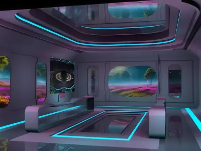 Sci Fi Room 3D model