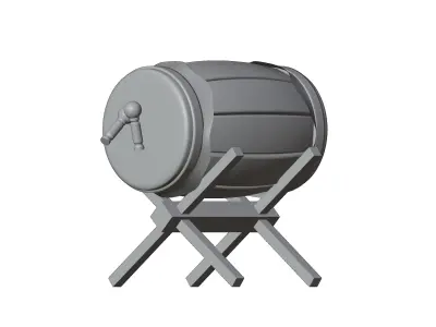 mosque drum 3D model