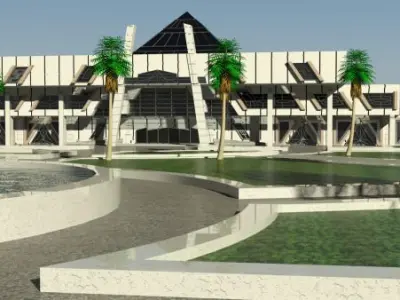 train station 3D model