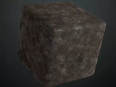 Dark Scalloped Arabesque Grille PBR SEAMLESS Texture