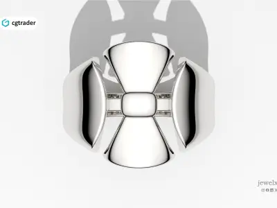 SILK BOW RING - AW4288 3D print model