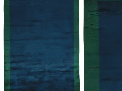 Mohair Border Emerald 3D model