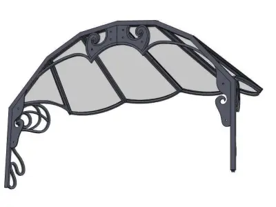 Dacian pergola 3D model