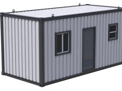 Construction Site Cabin 3D model