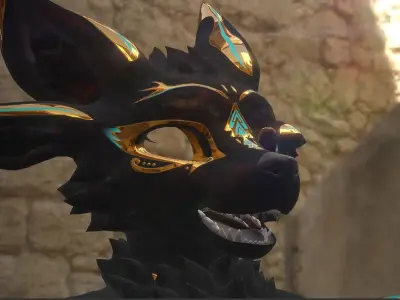 Deuzear Anubian Texture FREE  VRChat Audiolink Emission Matcap Texture