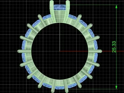 Jewelry ring 194 3D print model purchase