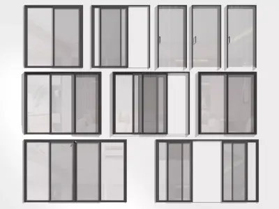 window 3D model 8