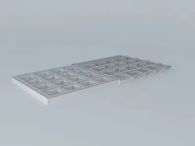 Form for Hollow Block 3D model