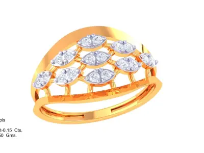 Women Ring MTL 3dm STL OBJ FBX Details 3D print model shop