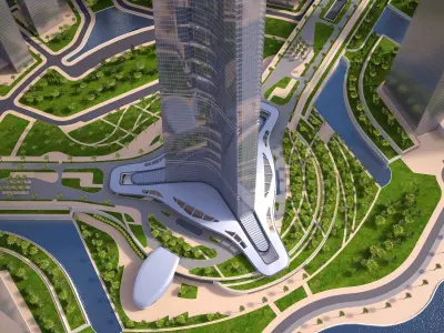Kingdom Tower Yeddah Burj al-Mamlakah 3D model
