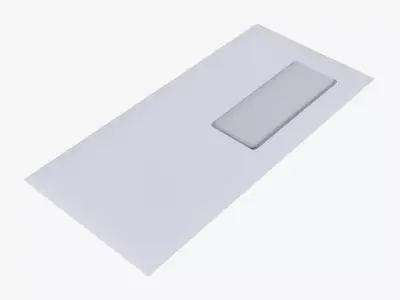 Envelope mockup 04 3D model