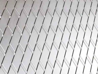 Pattern Metal Weave Transparent PBR Seamless Texture