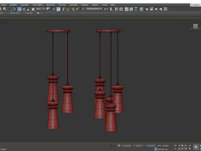 LICIO MULTI LIGHT PENDANT Low-poly 3D model