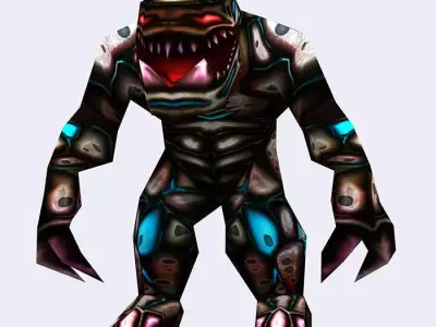 3DRT - Warbeast Monster - Gloon Low-poly 3D model