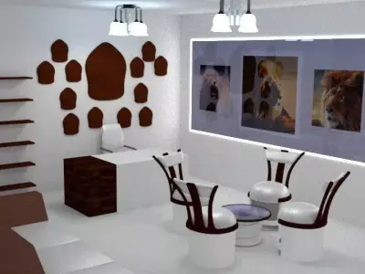LTS Office Interior Setting Free 3D model