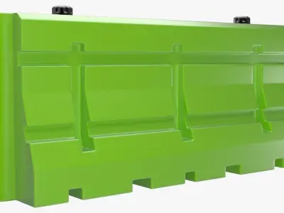 Traffic Barrier 1 3D model