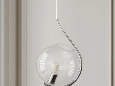 Roll and Hill Fiddlehead Pendant 3D model