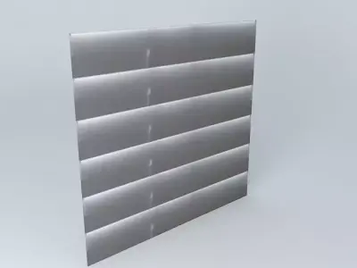 White Wood Window Cover  Free 3D model