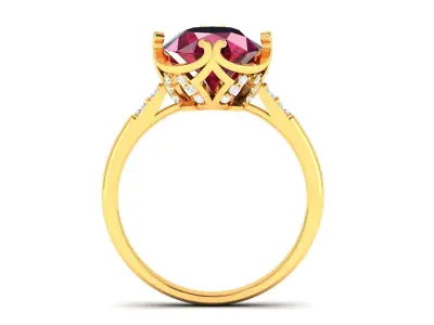 Women Ring  Render 3dm STL OBJ FBX Details 3D print model 378