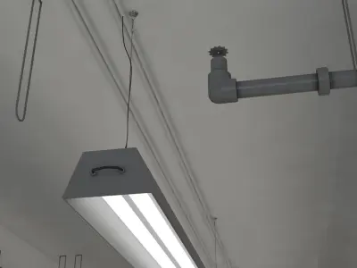 Industrial Hallway 2 3D model