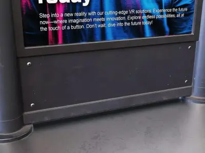 Modern Street Billboard 3D Model Low-poly 3D model