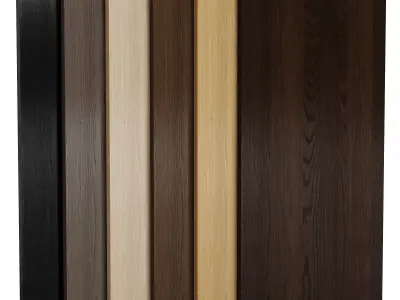 Oak wood with 6 colors Texture