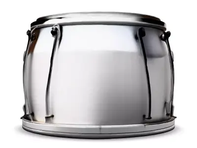 Realistic Metal Drum 3D Model Low-poly 3D model