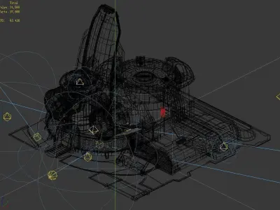 Different dimension - building - energy storage field 01 3D model