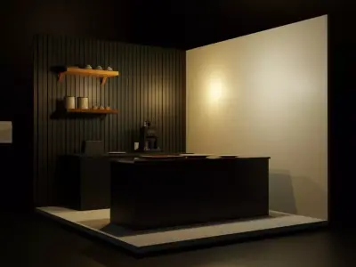 Cafe Kitchen  3D model