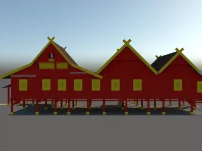 RUMAH TRADISIONAL MELAYU SELANGOR DARUL EHSAN Free 3D print model