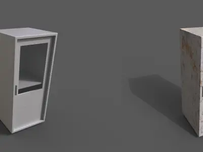 Set 2 Modern Furniture 3D Model Low-poly 3D model