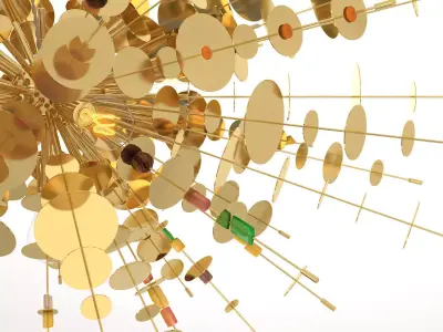 Confetti Chandelier 3D model