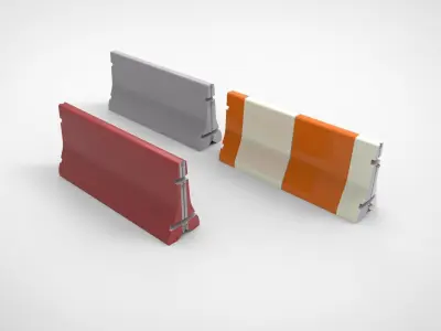 road barrier 3D model