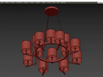 CPRN Homood TWO TIER CHANDELIER Low-poly 3D model