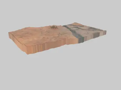 Omdurman City Low-poly 3D model