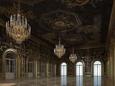 Classic Interior 313 3D model