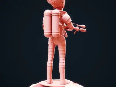 Mars Attacks Martian 3D print model