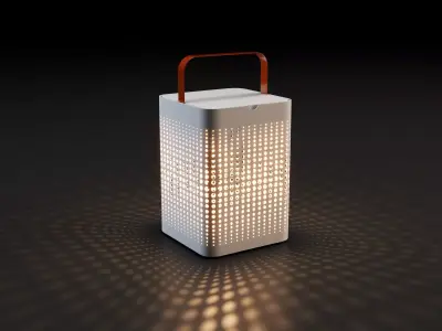 Outdoor Patio Floor Lamp - Vineko Luma 3D model