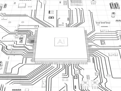 circuit board 3D model