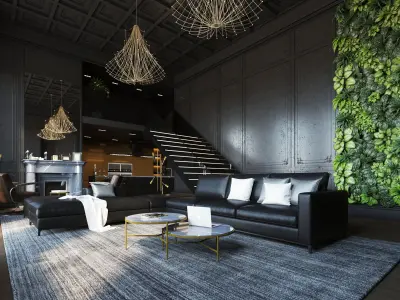 The Paris Apartment Interior Scene 3D model