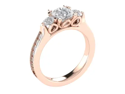 Women Ring  Render 3dm STL OBJ FBX TXT Details 3D print model order
