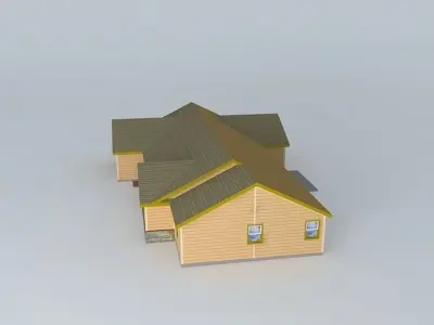 House Plan 140022 Free 3D model